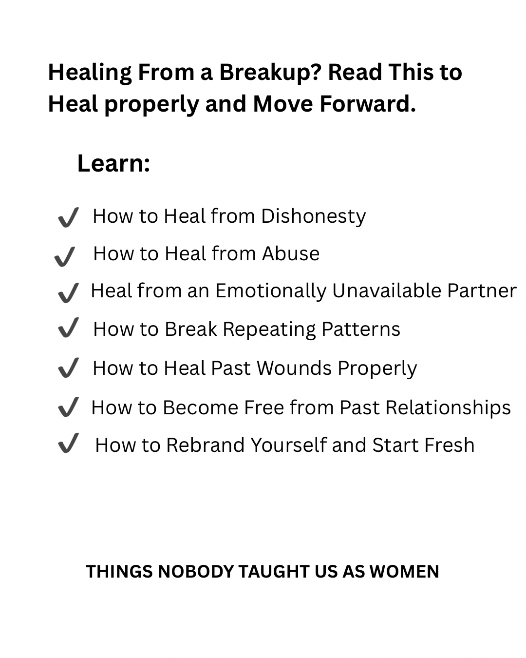 A Woman’s Guide to Relationship, Marriage & Self-Worth -Things nobody taught us as women